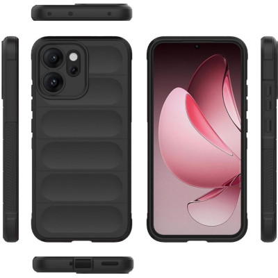 Θήκη Oppo Reno14 F / 14 FS Techsuit Magic Shield Σιλικόνης - Black (5949419334038)