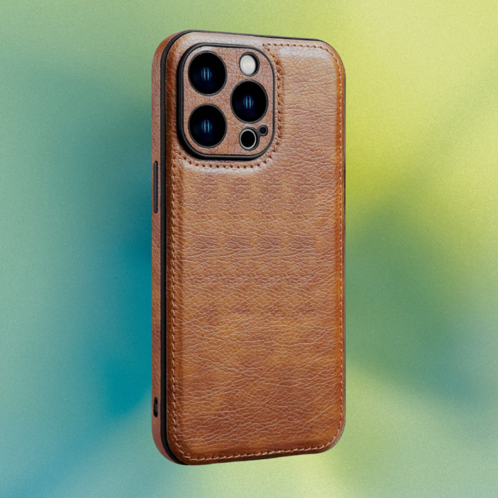 Θήκη iPhone 13 Pro Max Bodycell Prestige Backcover με Πλαίσιο Κάμερας - Brown (5206015068218)