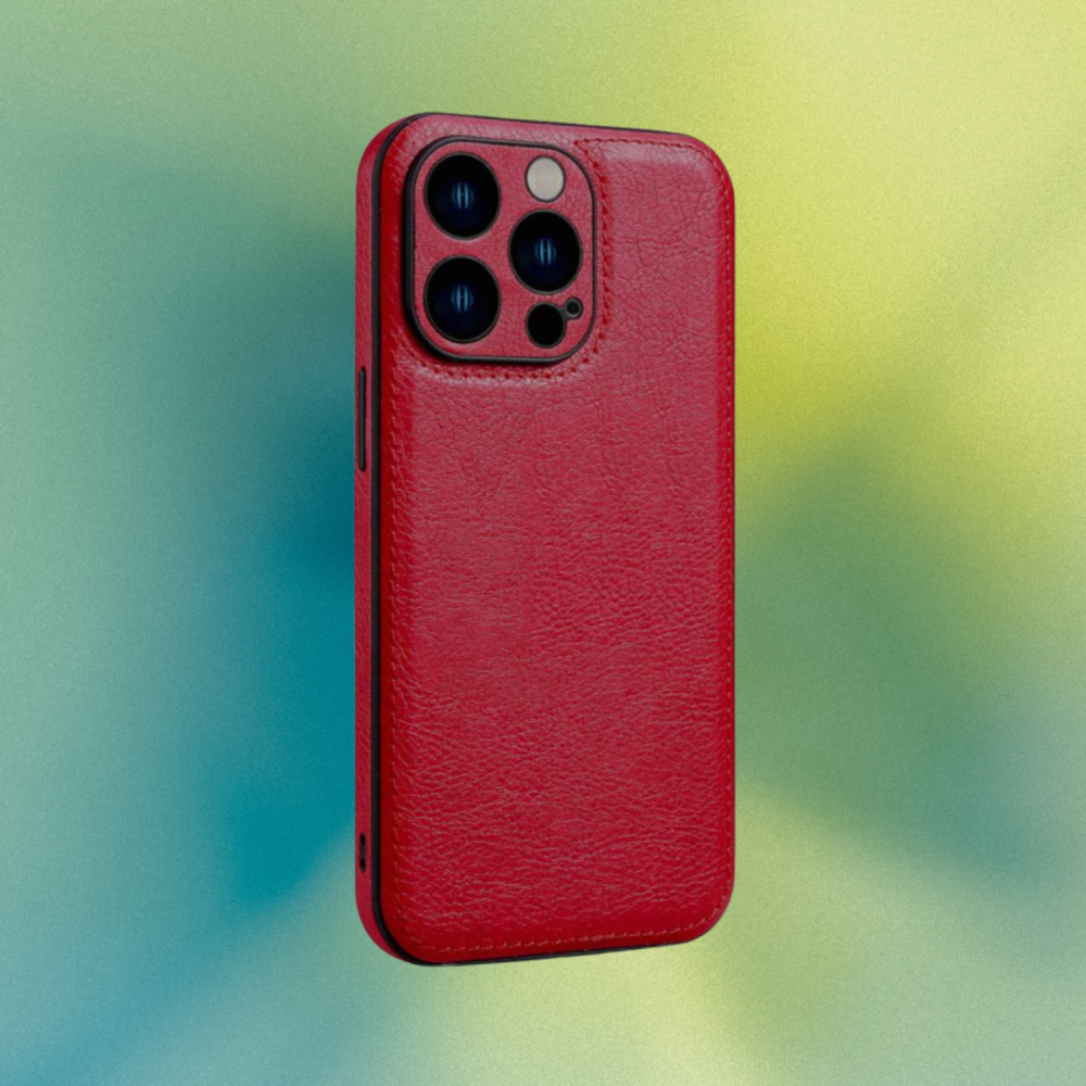 Θήκη iPhone 13 Pro Bodycell Prestige Backcover με Πλαίσιο Κάμερας - Red (5206015068188)