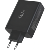 Φορτιστής Tech-Protect NC140W GaN Γρήγορος Ταξιδιού / Αντάπτορας με 1 x USB-A / 3 x Type-C 140W - Black (5906302335954)
