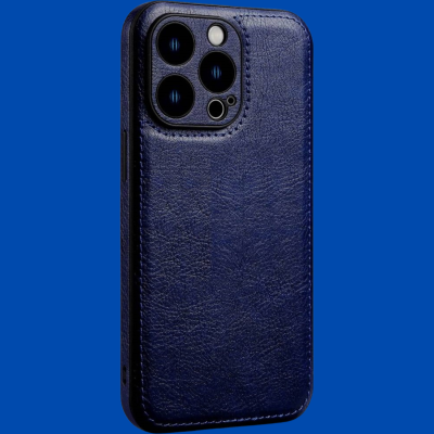 Θήκη iPhone 14 Pro Max Bodycell Prestige Backcover με Πλαίσιο Κάμερας - Blue (5206015068362)