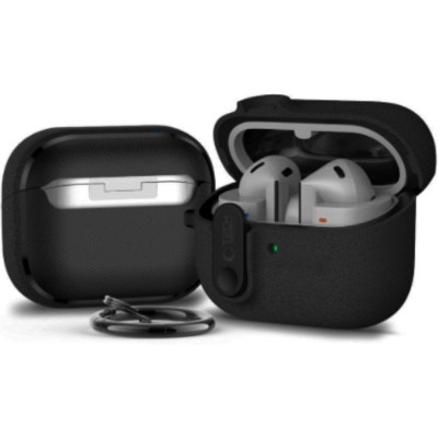 Θήκη Samsung Galaxy Buds 3 / 3 FE / 3 Pro Tech-Protect Slim Hook Σκληρή - Black (5906302352753)