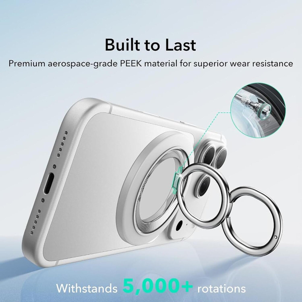 Βάση Στήριξης ESR HaloLock Phone Ring Stand 360° Περιστρεφόμενη Μαγνητική MagSafe με Finger Holder - White (4894240262924)