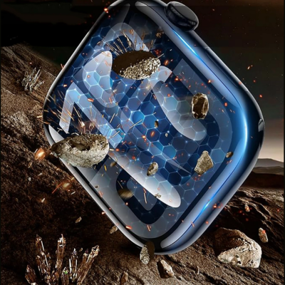 Hybrid Glass Apple Watch 11 / 10 46mm Tech-Protect Easy Set Flex+ Αντιχαρακτικό Υβριδικό Γυαλί Προστασίας Οθόνης 3 Τεμάχια - Black (5906302352319)