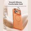 Θήκη iPhone 17 Pro ESR Cloud Soft with Stash Stand Ανθεκτική Σιλικόνης με MagSafe / Κάλυμμα για Camera Control & Kickstand - Orange (4894240291672)