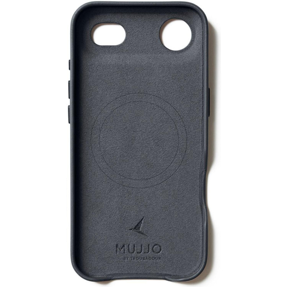 Θήκη iPhone Air MUJJO by Troubadour Full Leather Case Δερμάτινη με MagSafe - Basalt (‎MUJJO-CL-065-BS)