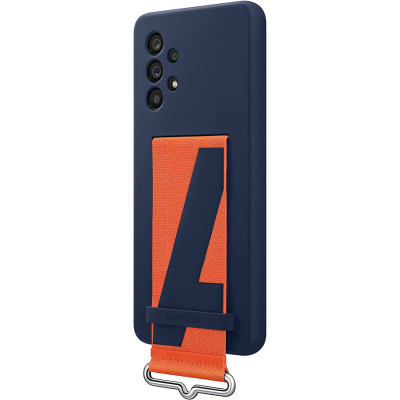 Official Samsung Θήκη Σιλικόνης Strap Cover - Samsung Galaxy A53 5G - Navy (EF-GA536TNEGWW)