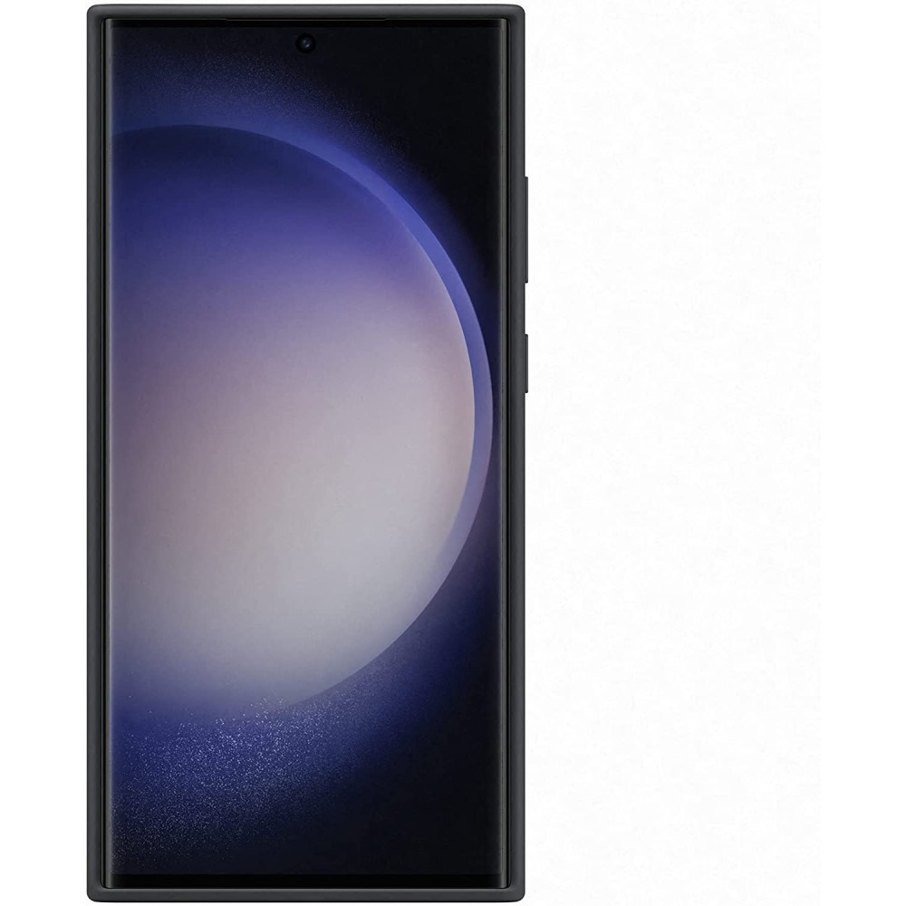 Official Samsung Silicone Grip - Θήκη Σιλικόνης με Λουράκι Χειρός - Samsung Galaxy S23 Ultra - Black (EF-GS918TBEGWW)