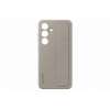 Θήκη Σιλικόνης με Λουράκι Χειρός - Samsung Galaxy S24 - Official Samsung Standing Grip Case - Taupe (EF-GS921CUEGWW)
