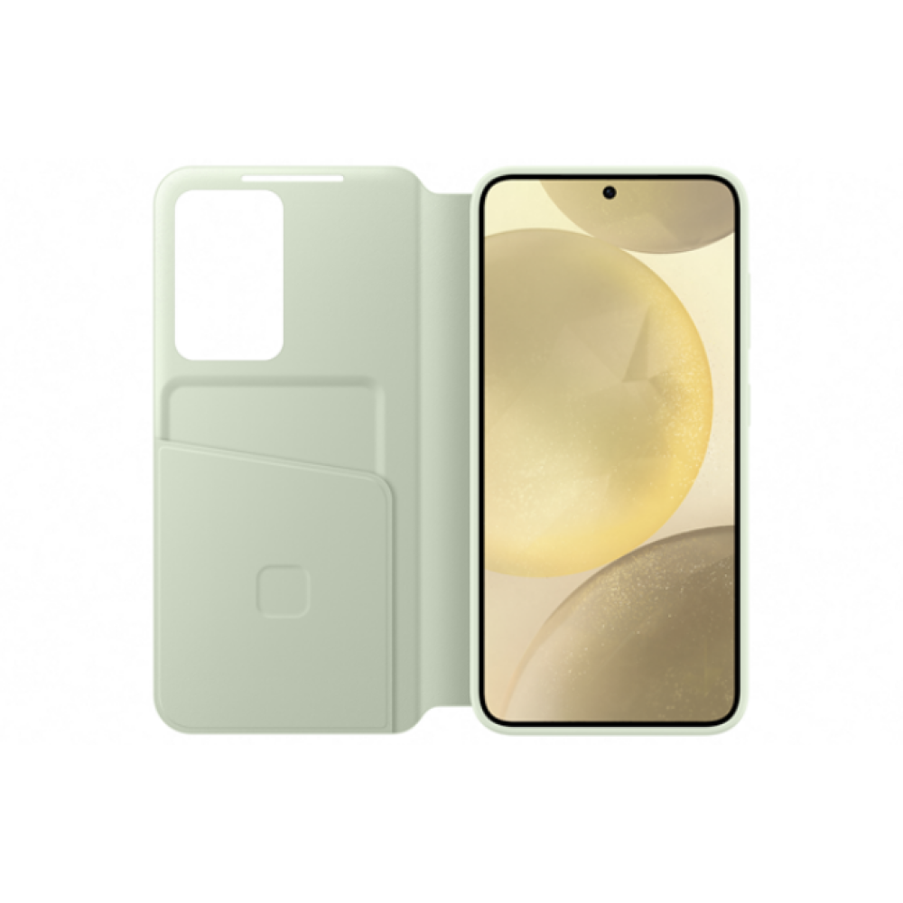 Θήκη Flip με Ενεργό Πορτάκι - Samsung Galaxy S24 - Official Samsung Smart View Wallet Case - Light Green (EF-ZS921CGEGWW)