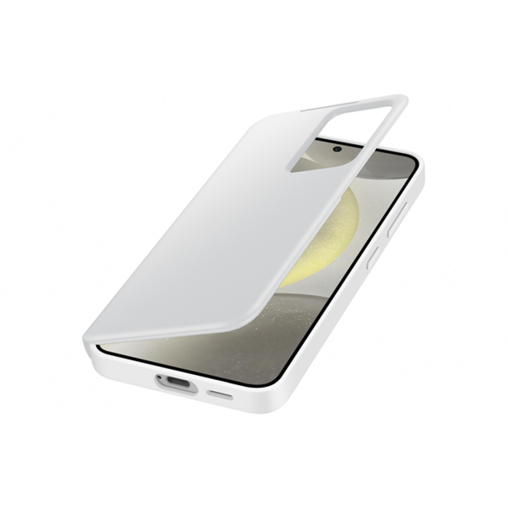 Θήκη Flip με Ενεργό Πορτάκι - Samsung Galaxy S24 - Official Samsung Smart View Wallet Case - White (EF-ZS921CWEGWW)