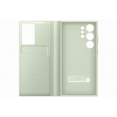 Θήκη Flip με Ενεργό Πορτάκι - Samsung Galaxy S24 Ultra - Official Samsung Smart View Wallet Case - Light Green (EF-ZS928CGEGWW)