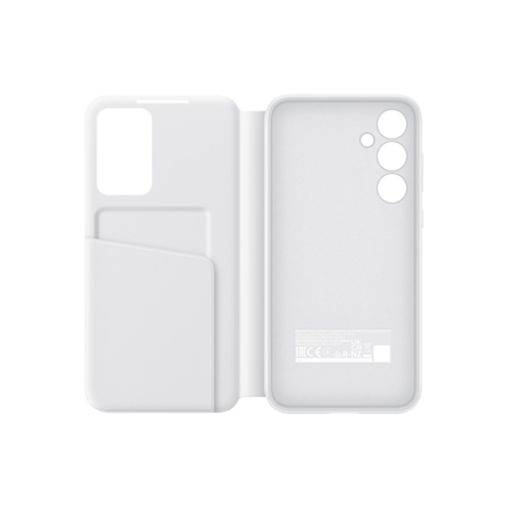 Θήκη Flip με Ενεργό Πορτάκι - Samsung Galaxy A35 - Official Samsung Smart View Wallet Cover - White (EF-ZA356CWEGWW)