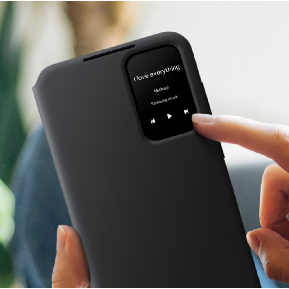 Θήκη Flip με Ενεργό Πορτάκι - Samsung Galaxy A55 - Official Samsung S View Wallet Cover - Black (EF-ZA556CBEGWW)