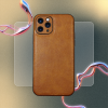 Θήκη iPhone 11 Pro Max Bodycell Prestige Backcover με Πλαίσιο Κάμερας - Brown (5206015067976)