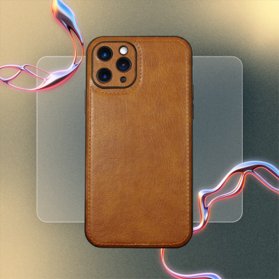 Θήκη iPhone 11 Pro Max Bodycell Prestige Backcover με Πλαίσιο Κάμερας - Brown (5206015067976)