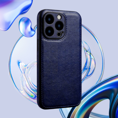 Θήκη iPhone 12 Pro Bodycell Prestige Backcover με Πλαίσιο Κάμερας - Blue (5206015068041)