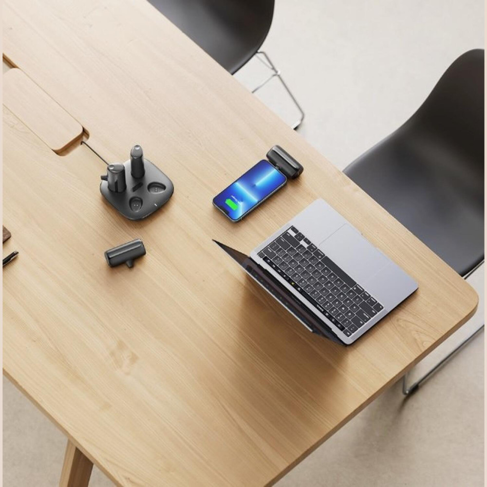 Σταθμός Φόρτισης Veger Pogo W007 με 4 x PowerBanks 5000mAh με Ενσωματωμένα 2 x Type-C & 2 x Lightning 20W - Black (6970453557465)