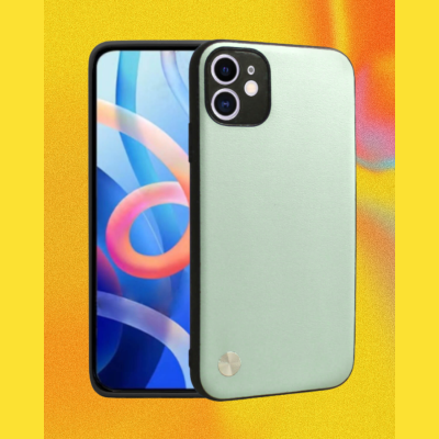 Θήκη iPhone 12 Bodycell Vegan Cover Σκληρή - Light Green (5206015075513)