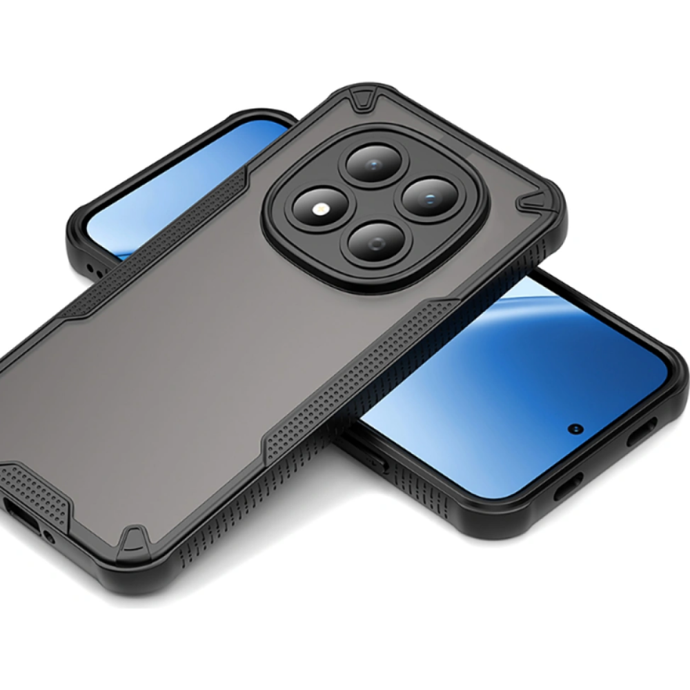 Θήκη Xiaomi Redmi Note 15 Pro 5G Tech-Protect Rugged Shield Σκληρή Ημιδιάφανη - Matte Black (5906302353033)