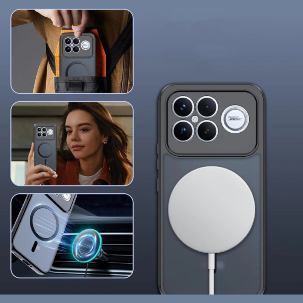 Θήκη Xiaomi Poco F8 Ultra Tech-Protect MagMat Σκληρή Ημιδιάφανη με MagSafe - Matte Black (5906302352715)