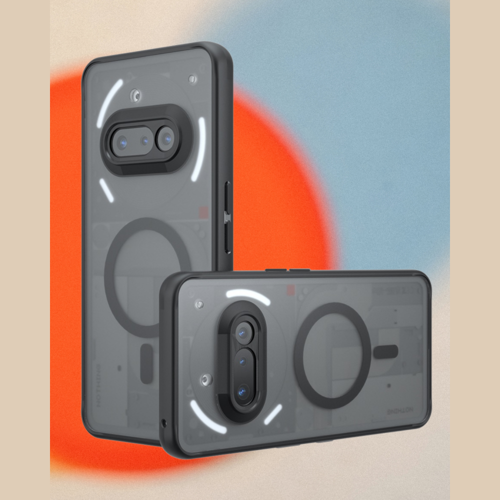 Θήκη Nothing Phone 3a Techsuit PureFrost Σκληρή Ημιδιάφανη με MagSafe - Frosted Black (5949419320277)