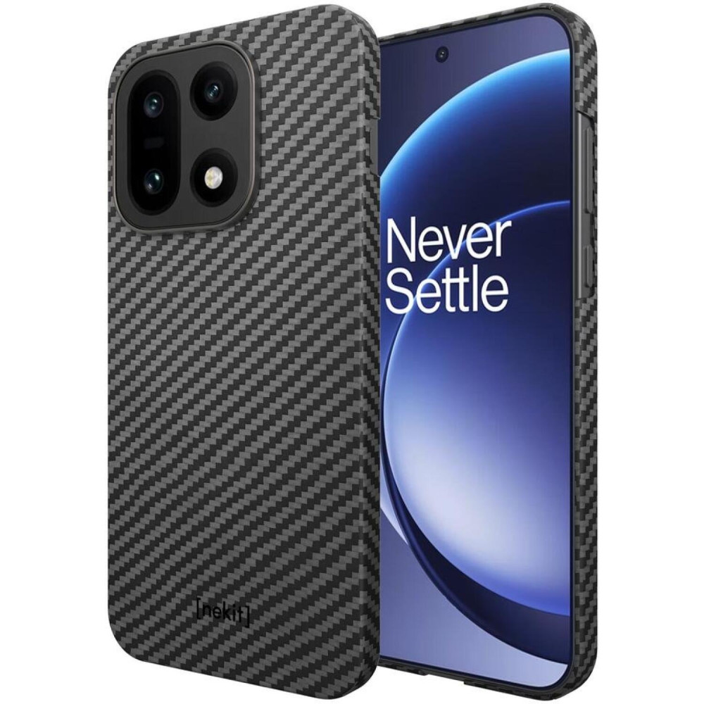 Θήκη OnePlus 15 Nekit Fiber Σκληρή με MagSafe Aramid Fiber 1mm 1500D Kevlar - Black (8719246546822)