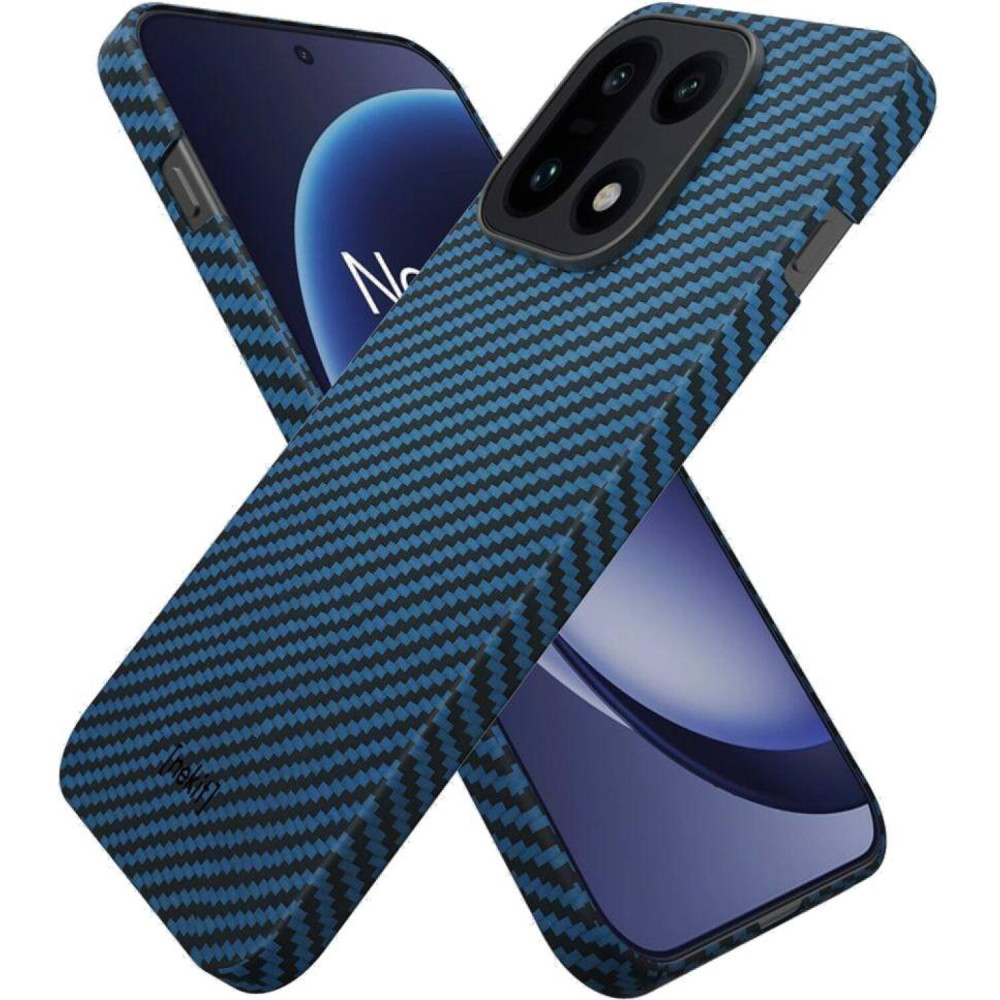 Θήκη OnePlus 15 Nekit Fiber Σκληρή με MagSafe Aramid Fiber 1mm 1500D Kevlar - Blue (8719246546839)