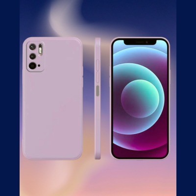 Θήκη Xiaomi Redmi Note 10 5G / Redmi Note 10T 5G / Poco M3 Pro 5G Bodycell Square Liquid Σιλικόνης - Light Violet (5206015000508)