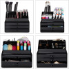 Θήκη Οργάνωσης Καλλυντικών Relaxdays Makeup Organiser και Μακιγιάζ με 3 Ράφια από Ακρυλικό - Black (10023137_46)