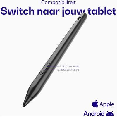 Γραφίδα Buddi Flow 2 Universal Active Stylus Pen Μαγνητική Ψηφιακή Αφής για Smartphone / Tablet 5 Έτη Εγγύηση - Black (8719246488009)