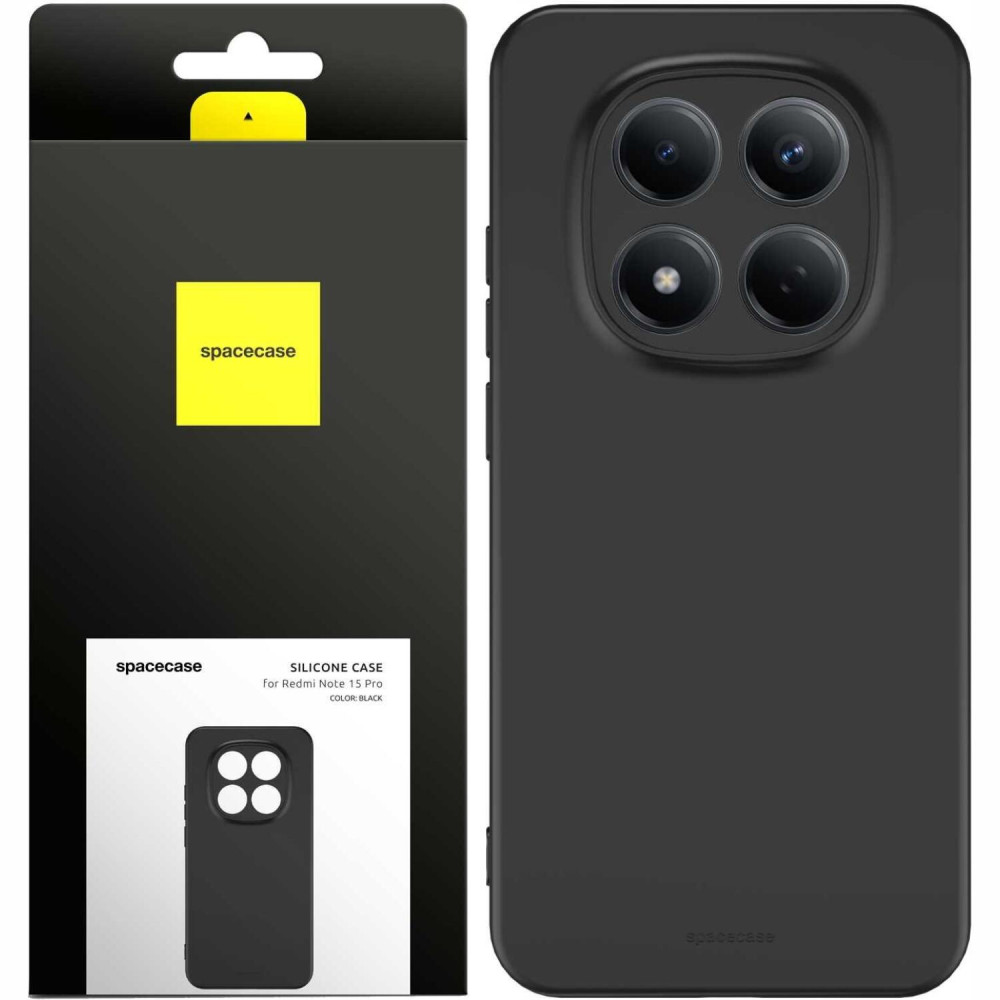 Θήκη Xiaomi Redmi Note 15 Pro 5G Spacecase Silicone Case Σιλικόνης - Black (5905719138882)