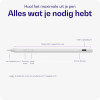 Γραφίδα Buddi Flow 2 Universal Active Stylus Pen Μαγνητική Ψηφιακή Αφής για Smartphone / Tablet 5 Έτη Εγγύηση - White (8719246488016)