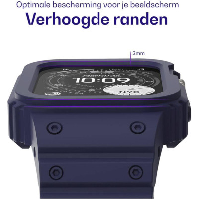 Θήκη Apple Watch Ultra 3 / Ultra 2 / Ultra 1 49mm Buddi Forge Unibody Μαγνητικό Σιλικόνης - Blue (8719246551536)