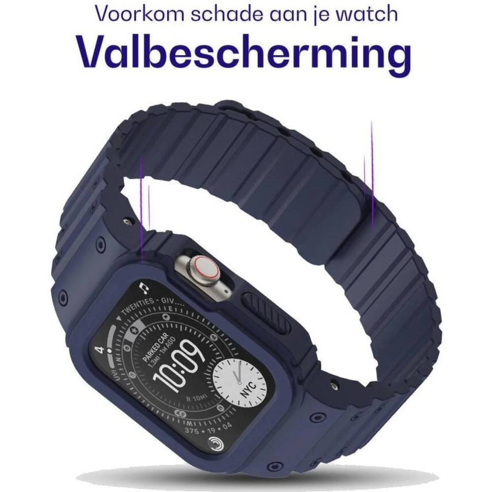 Θήκη Apple Watch Ultra 3 / Ultra 2 / Ultra 1 49mm Buddi Forge Unibody Μαγνητικό Σιλικόνης - Blue (8719246551536)