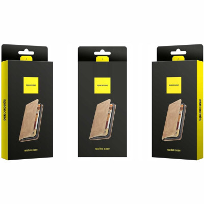 Θήκη Xiaomi Redmi Note 15 Pro Plus / Poco M8 Pro Spacecase Wallet Πορτοφόλι - Light Brown (5905719139100)