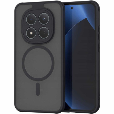 Θήκη Xiaomi Redmi Note 15 Pro 4G Spacecase Hybrid MagSafe Σκληρή Ημιδιάφανη με MagSafe - Black (5905719140120)