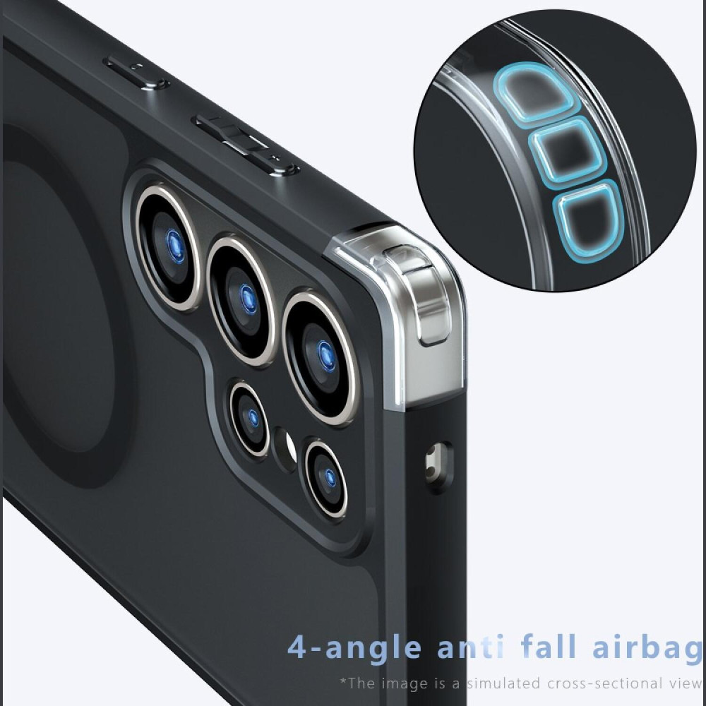 Θήκη Samsung Galaxy S23 Ultra Techsuit PureFrost Σκληρή Ημιδιάφανη με MagSafe - Frosted Black (5949419321045)