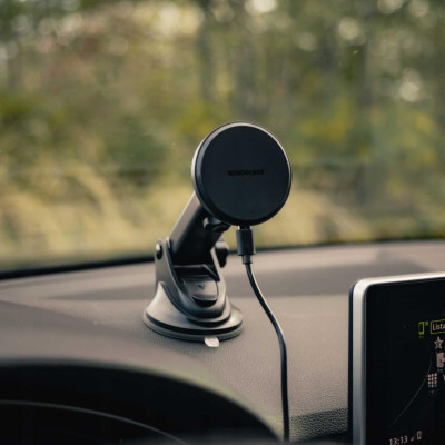 Βάση Κινητών Αυτοκινήτου Spacecase WM12B MagCharge Car Holder με Βεντούζα για Ταμπλό / Παρμπρίζ & Ασύρματη Μαγνητική Φόρτιση MagSafe 15W - Black (5905719133054)