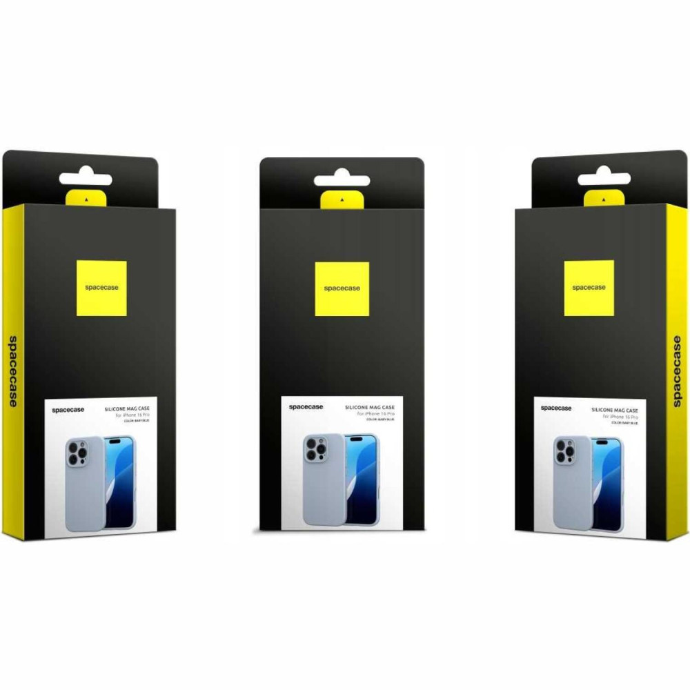 Θήκη iPhone 16 Pro Spacecase Silicone Mag Case Σιλικόνης με MagSafe - Baby Blue (5905719119355)