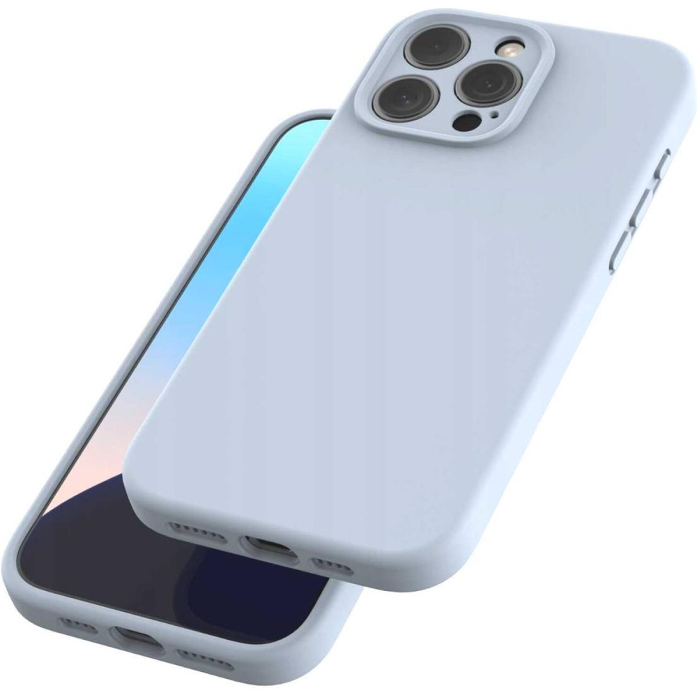 Θήκη iPhone 15 Pro Spacecase Silicone Mag Case Σιλικόνης με MagSafe - Baby Blue (5905719137830)