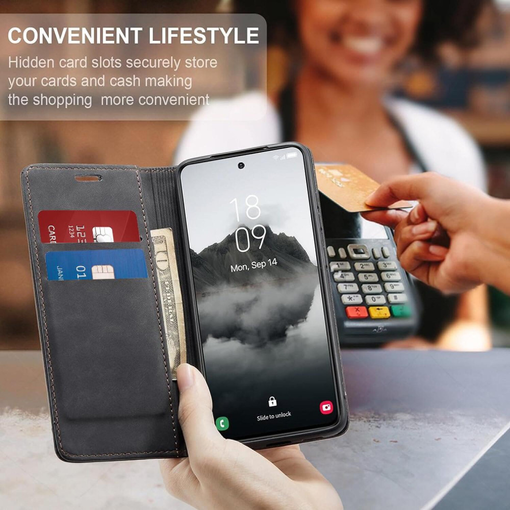 Θήκη Realme 12 5G / 12x 5G Techsuit Confy Cover Πορτοφόλι - Black (5949419190245)