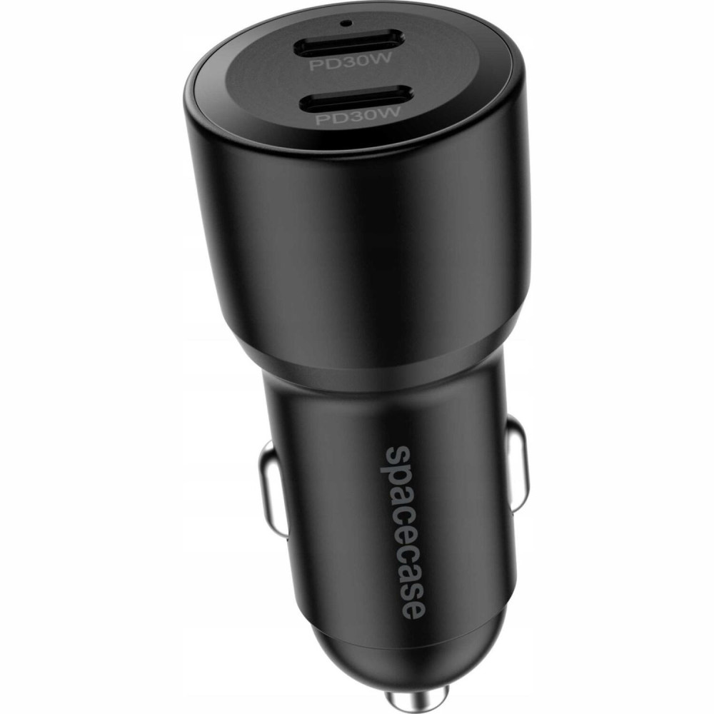 Φορτιστής Αυτοκινήτου Spacecase C60CC-13 Car Charger Γρήγορος με 2 x Type-C 60W - Black (5905719132347)
