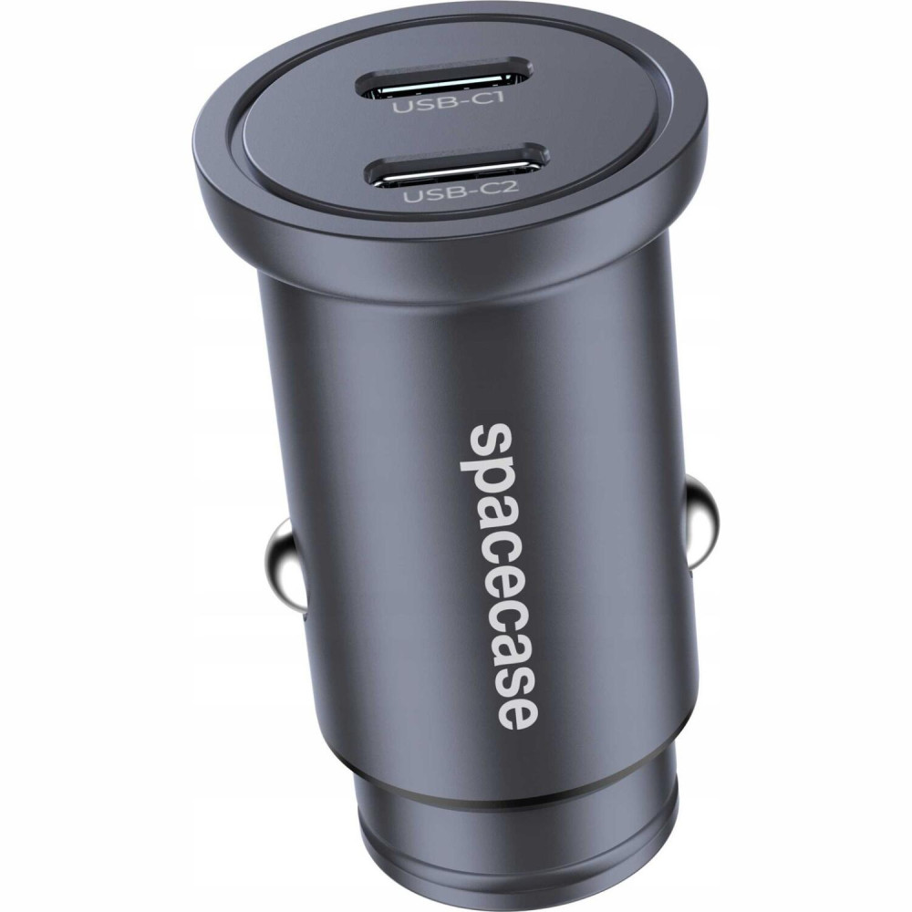 Φορτιστής Αυτοκινήτου Spacecase C30CC-12 Car Charger Γρήγορος με 2 x Type-C 30W - Black (5905719132361)
