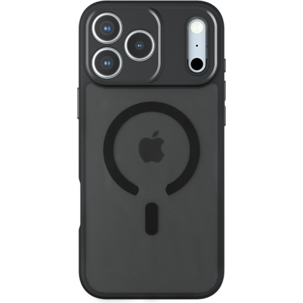 Θήκη iPhone 17 Pro Techsuit PureFrost Σκληρή Ημιδιάφανη με MagSafe - Frosted Black (5949419321236)