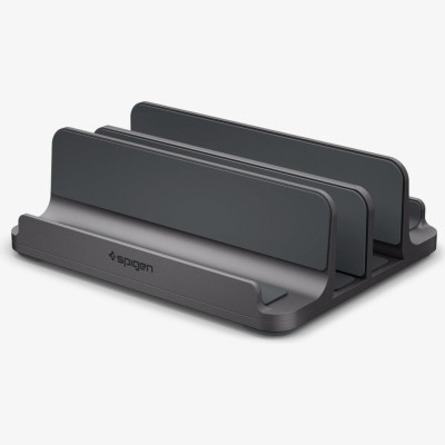 Βάση Στήριξης Spigen LD208S4 Ρυθμιζόμενη από Αλουμίνιο με 4 Θέσεις για Laptop / Tablet / Smartphone - Space Gray (AMP10640)