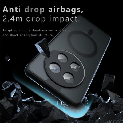 Θήκη Honor Magic7 Lite Techsuit PureFrost Σκληρή Ημιδιάφανη με MagSafe - Frosted Black (5949419320772)