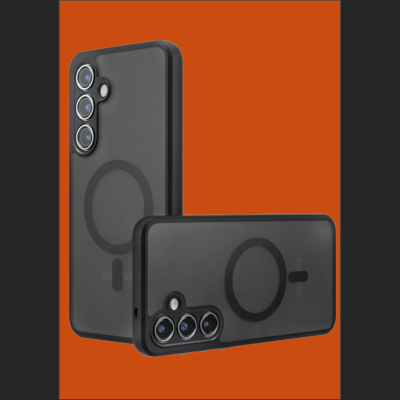 Θήκη Samsung Galaxy S25 Plus Techsuit PureFrost Σκληρή Ημιδιάφανη με MagSafe - Frosted Black (5949419320970)