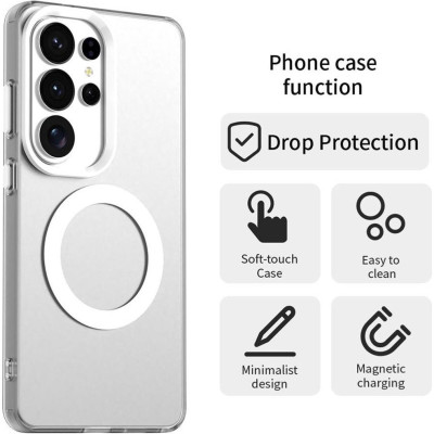 Θήκη Samsung Galaxy S26 Ultra Techsuit CandyCase Σκληρή Ημιδιάφανη με MagSafe - White (5949419341708)