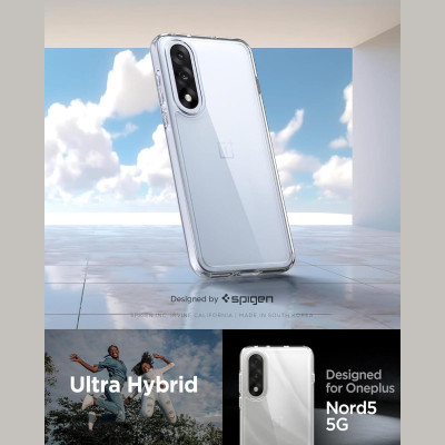 Θήκη OnePlus Nord 5 Spigen Ultra Hybrid Ανθεκτική Διάφανη Σκληρή - Crystal Clear (ACS10191)
